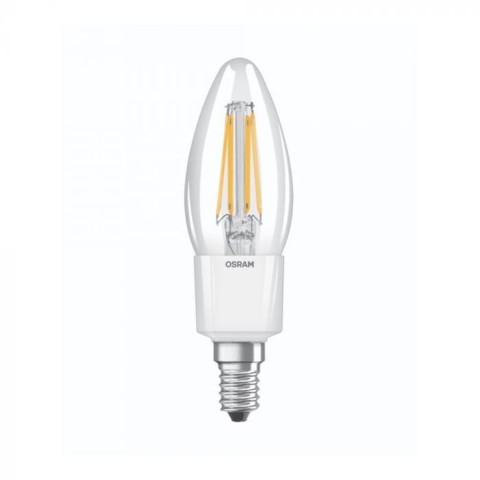 OSRAM Žvakės formos LED FILAMENT lemputė B60, 6W, 2700K, E14, non-dim 806LM