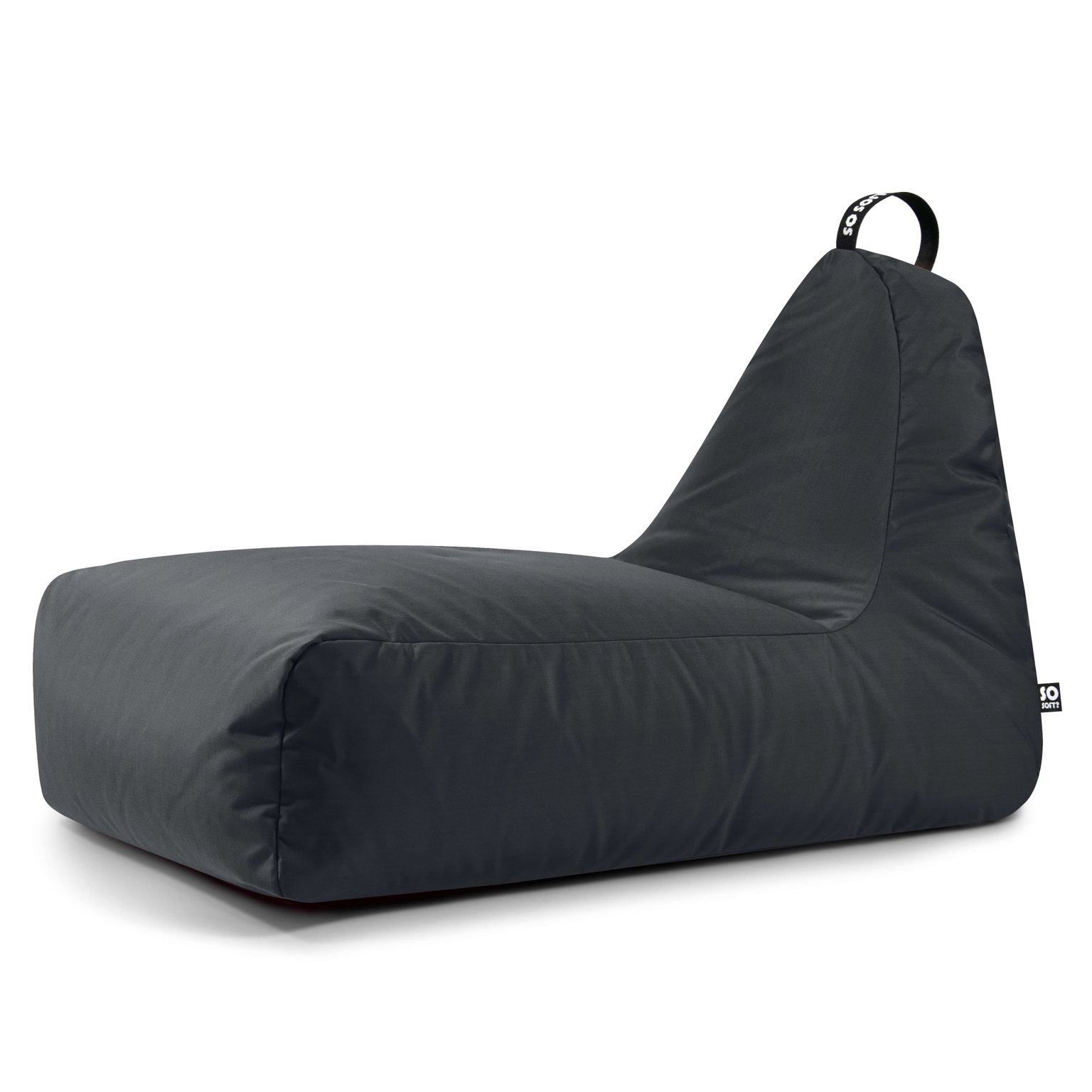 Sėdmaišis Chill XXL Glow, 135x75x75 cm, tamsiai pilka-0