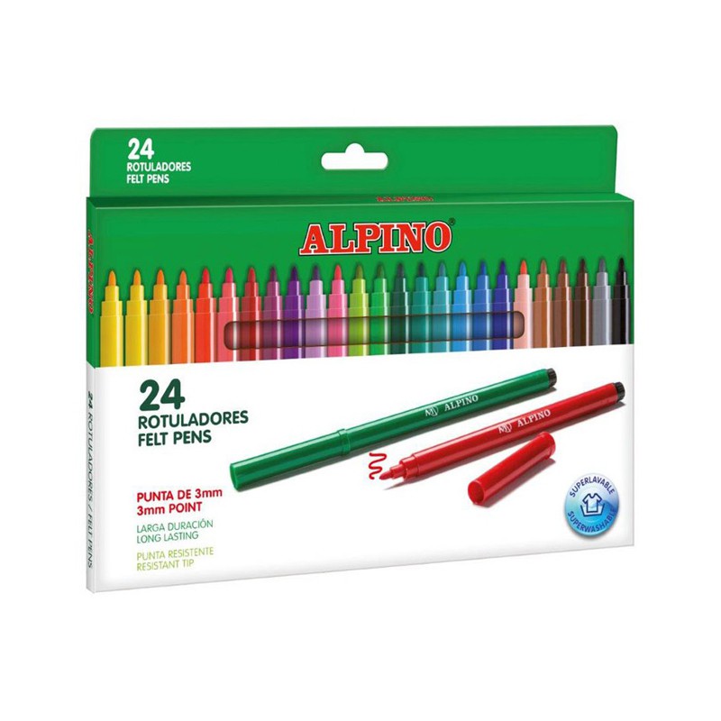 Flomasteriai ALPINO, 24 sp.-0