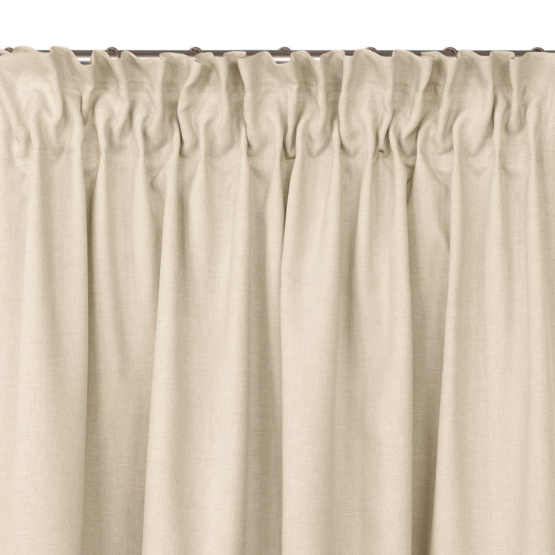 Naktinė užuolaida CARMENA  CREAM PLEAT, 220x245 cm - 1