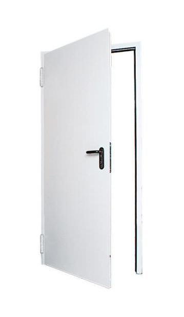 Plieninės priešgaisrinės durys HORMANN T30, baltos sp., 900 x 2100 mm-0