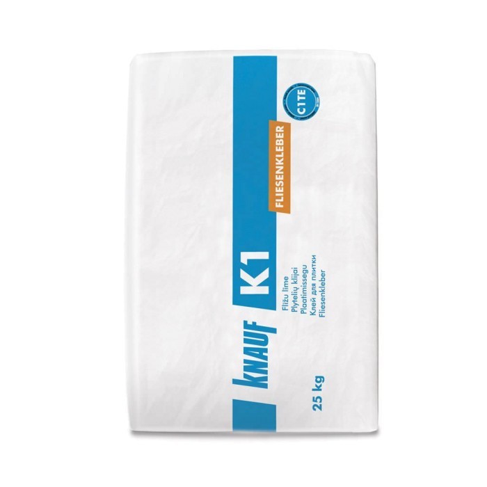 Plytelių klijai KNAUF K1, vidaus darbams, 25 kg-0