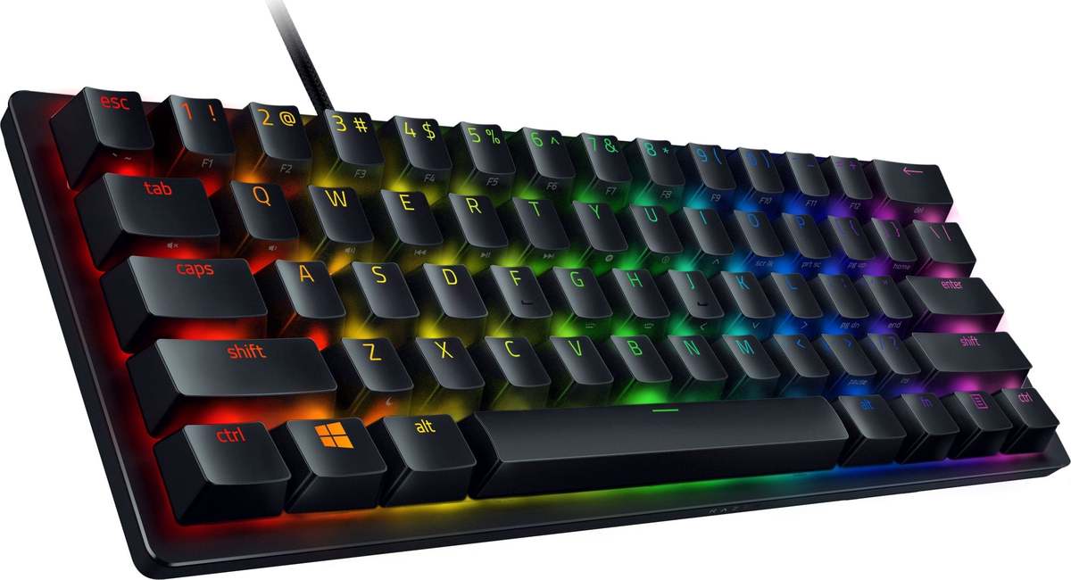 Laidinė žaidimų klaviatūra Razer Huntsman Mini, Red switch, 60%, EN, juoda sp. - 4