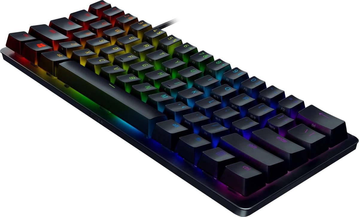 Laidinė žaidimų klaviatūra Razer Huntsman Mini, Red switch, 60%, EN, juoda sp. - 2