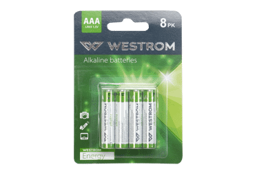 Elementai WESTROM, AAA, LR03, šarminiai, 8 vnt-0