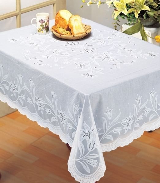 Vinilinė staltiesė, baltos sp., 110 x 140 cm