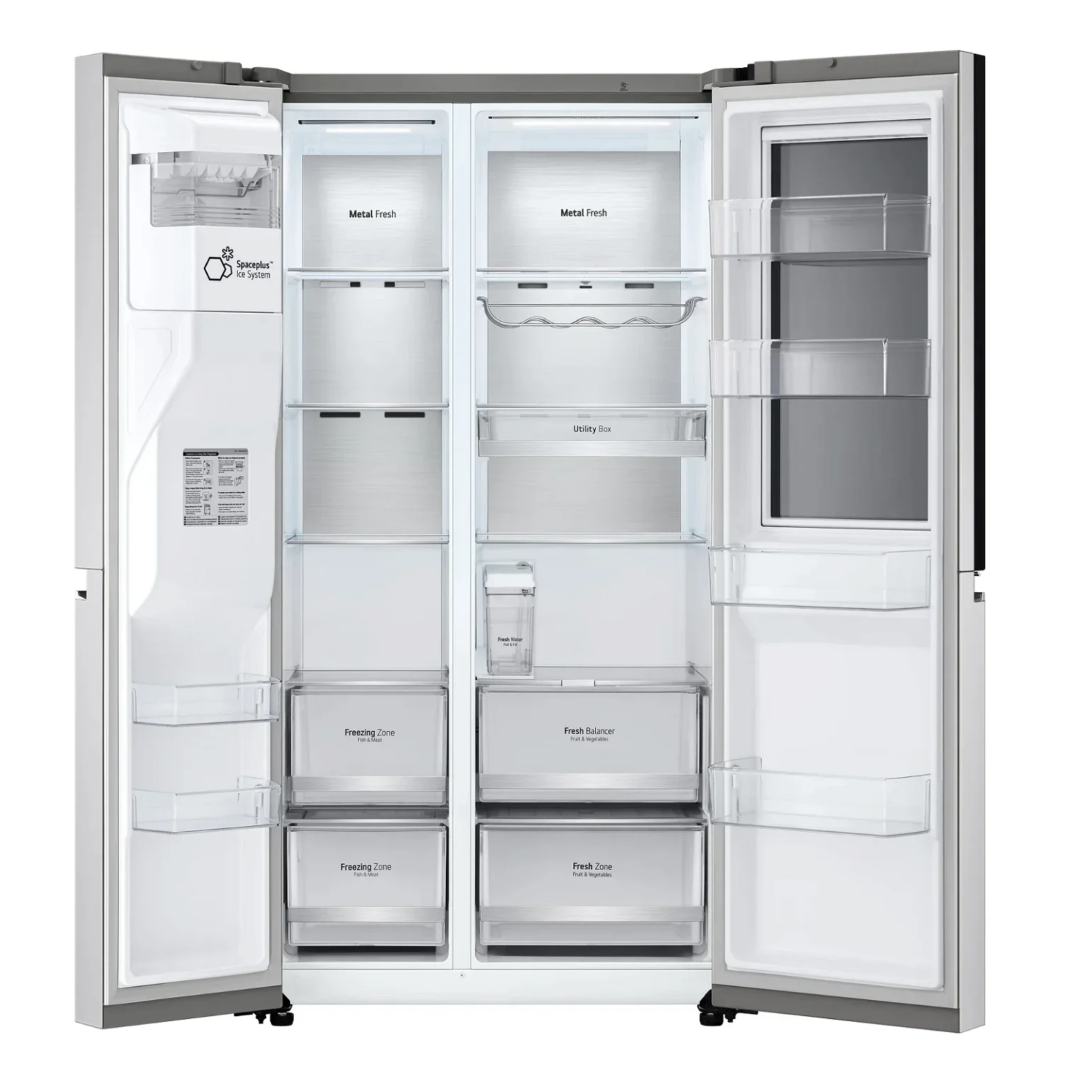 Dviejų durų šaldytuvas LG GSXV91BSAE - 2