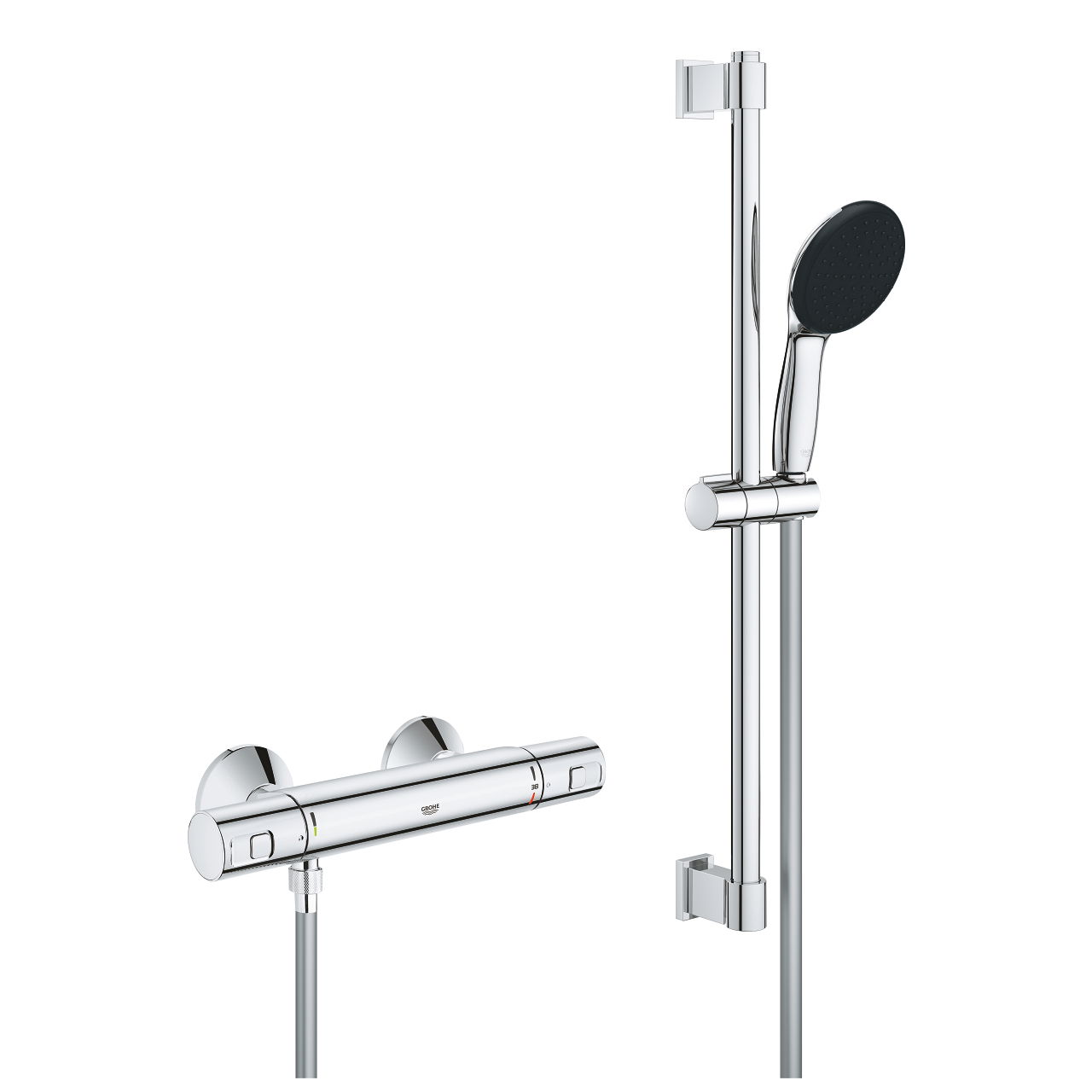 Dušo komplektas su GROHE PRECISION START termostatiniu maišytuvu, chromo sp.-0