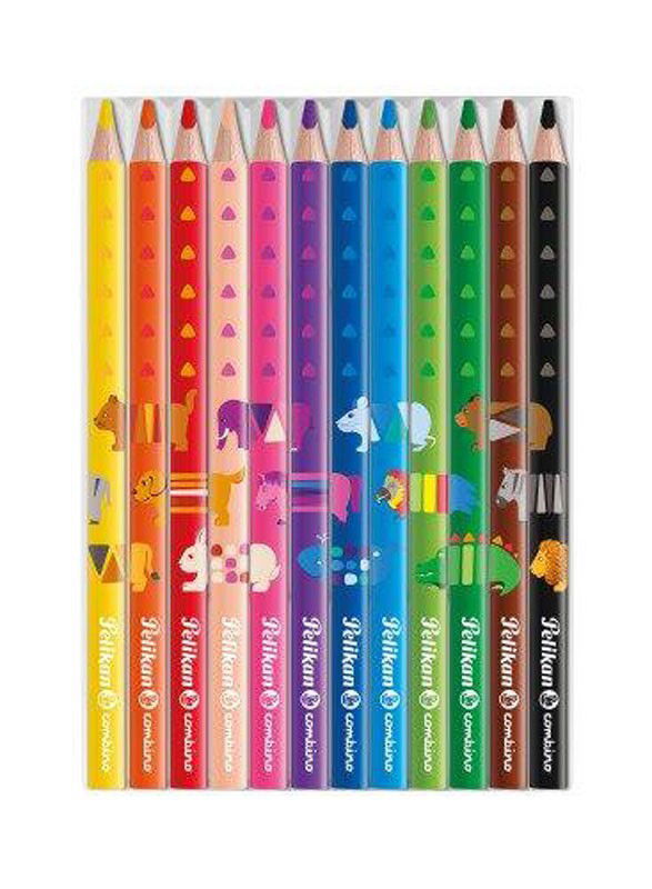 Spalvoti pieštukai trimampiai, 12 spalvų COMBINO-1