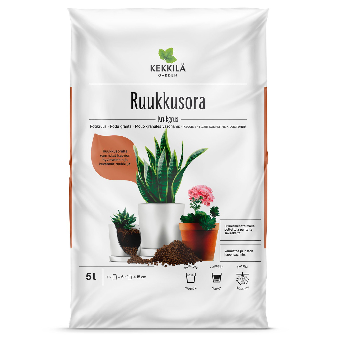 Augalų drenažo granulės KEKKILA, 5l-0