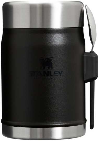Nerūdijančio plieno maisto termosas STANLEY CLASSIC, juodos sp., 0,4 l-0