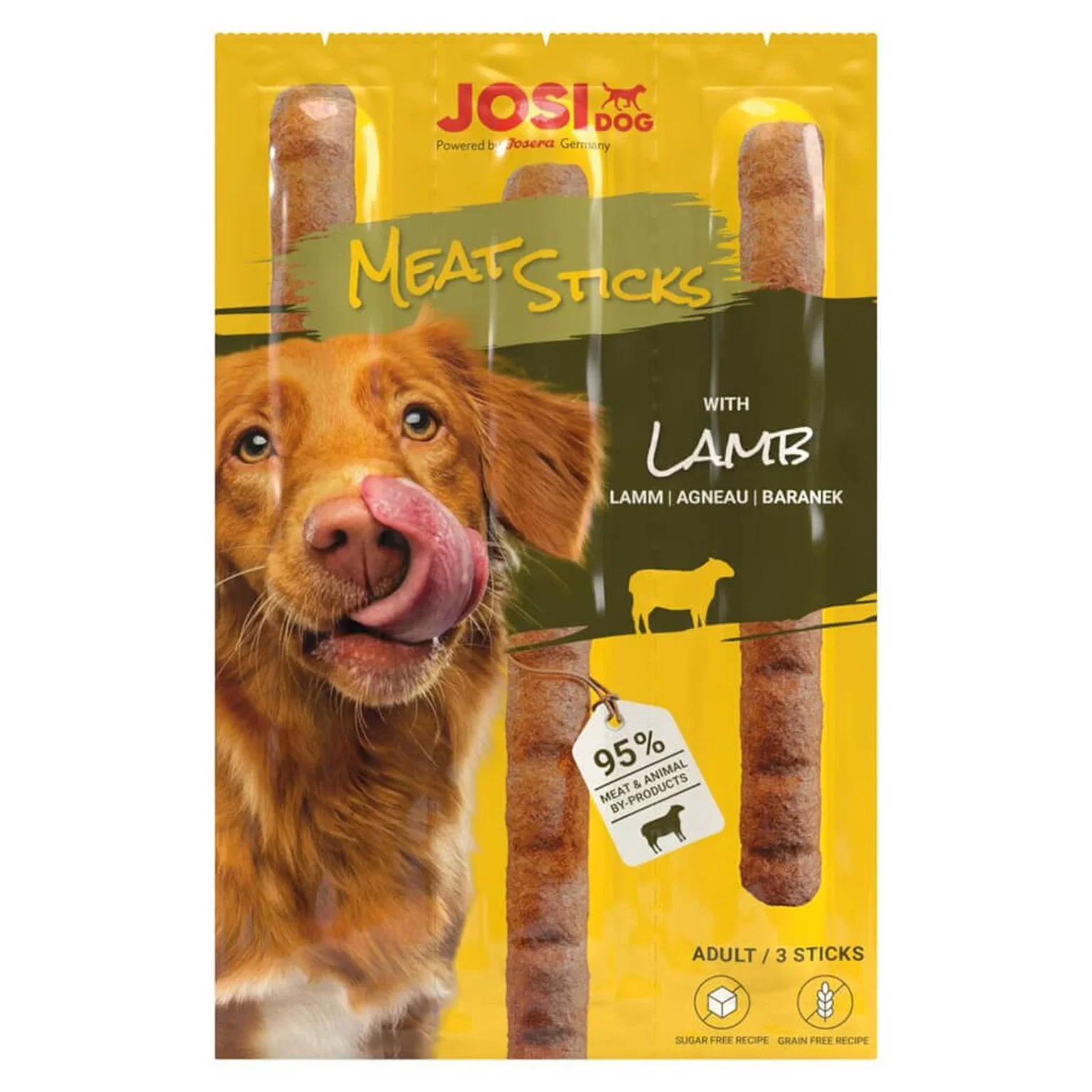 Skanėstas šunims JOSIDOG Meat Sticks, su ėriena, 33 g-0