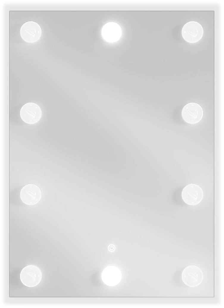 Vonios veidrodis Mexen Dona su LED apšvietimu ir šildymo kilimėliu, 50 x 70 cm