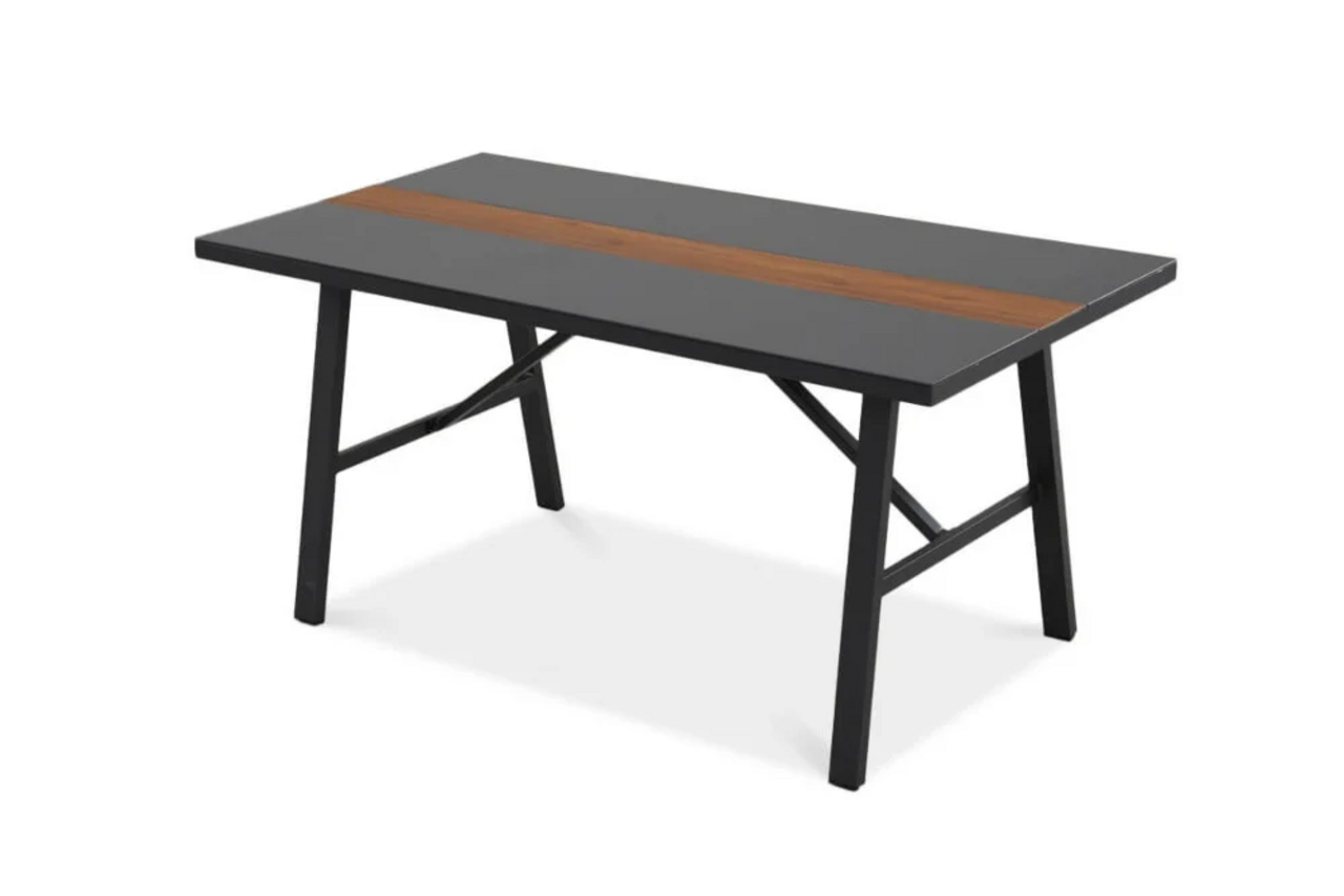 Lauko baldų komplektas ASCONA DINNING Corner, Dark Grey-1