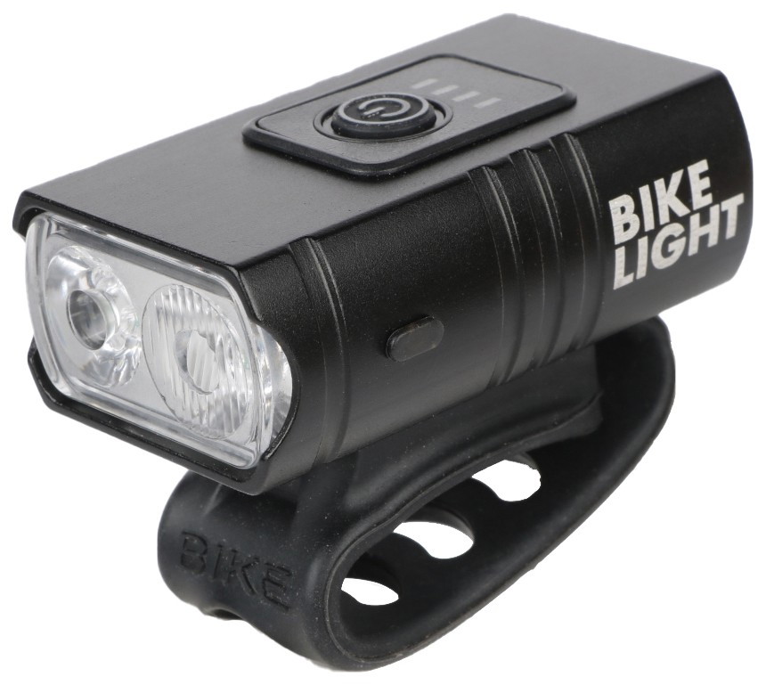 LED žibintuvėlis dviračiui ENTAC, IP54, 8W, 550 lm, pakraunamas USB, 1250 mAh (įmontuotas)-0