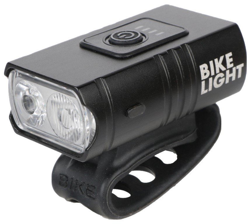 LED žibintuvėlis dviračiui ENTAC, IP54, 8W, 550 lm, pakraunamas USB, 1250 mAh (įmontuotas)