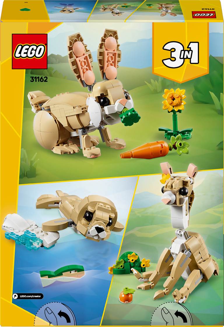 Konstruktorius LEGO Creators Cute Bunny 31162, 326 vnt. - 2