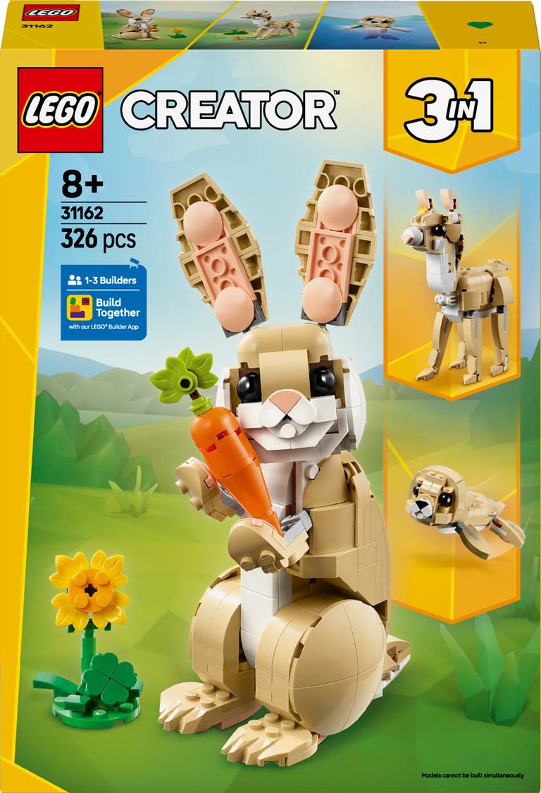 Konstruktorius LEGO Creators Cute Bunny 31162, 326 vnt. - 1