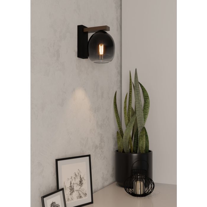 Sieninis šviestuvas EGLO FILAGO, E27, 1x40W, juodos/rudos sp., 18,20x21,50x23,80 - 4