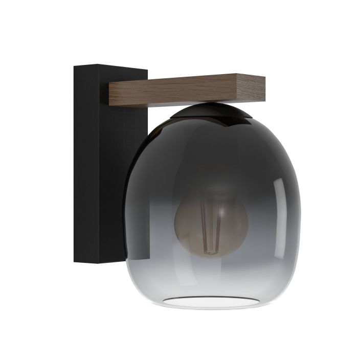 Sieninis šviestuvas EGLO FILAGO, E27, 1x40W, juodos/rudos sp., 18,20x21,50x23,80-0