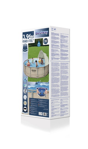 Baseino rinkinys POWER STEEL, 13' x 42"/396 x 107 cm - 5