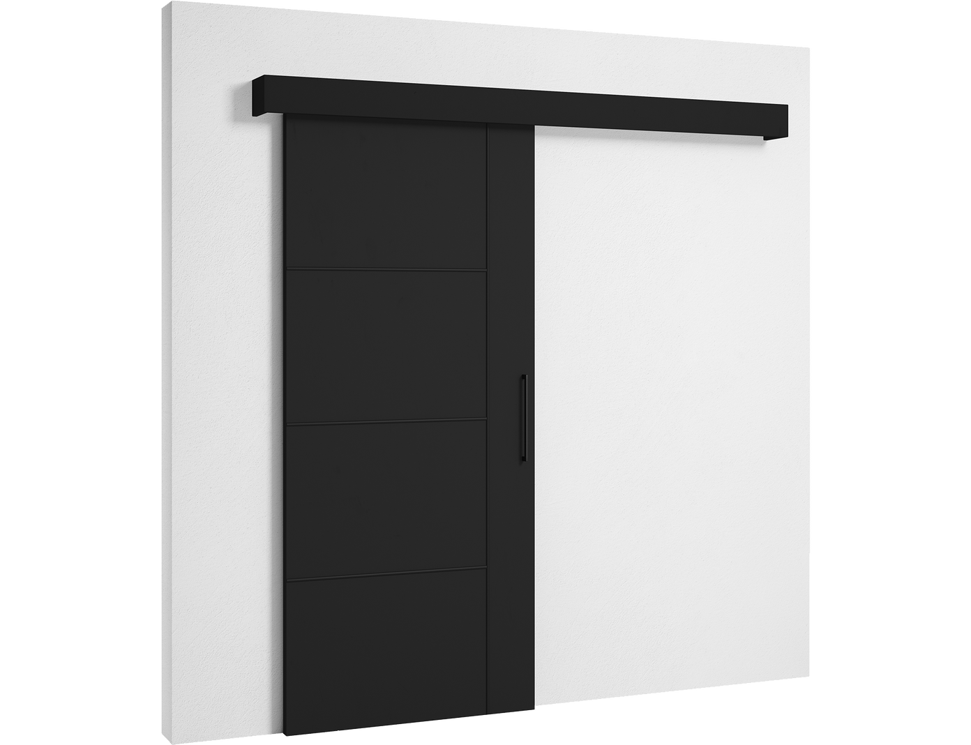 Stumdomos durys Crestina 96.5 x 205 cm, juoda - 3