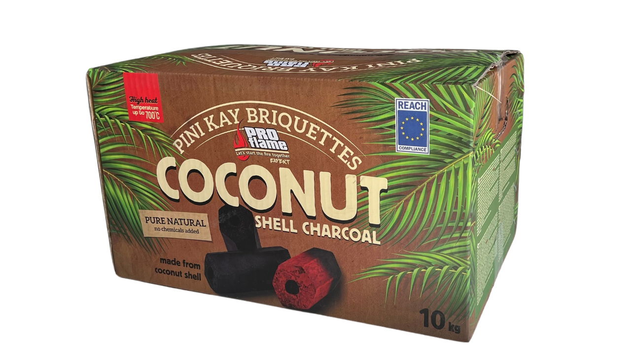Kokoso kevalo anglies briketai PROFLAME Expert, 10 kg. - 2
