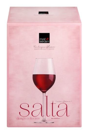 Taurės vynui ROYAL LEERDAM Salta, 4 vnt., 540 ml - 2