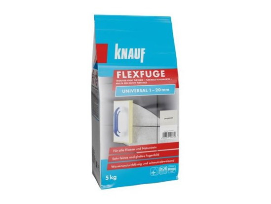 Plytelių siūlių glaistas KNAUF FLEXFUGE UNIVERSAL SAMTSCHWARZ, 1-20 mm, juoda sp., 5 kg-0