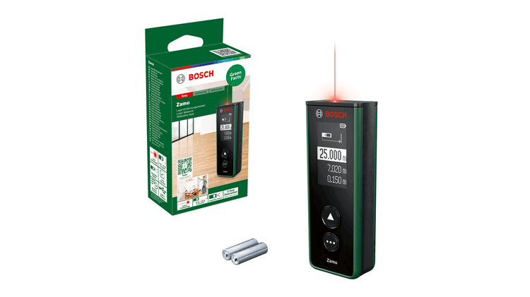 Lazerinis atstumų matuoklis BOSCH Zamo, iki 25 m, 2 mm/m - 1