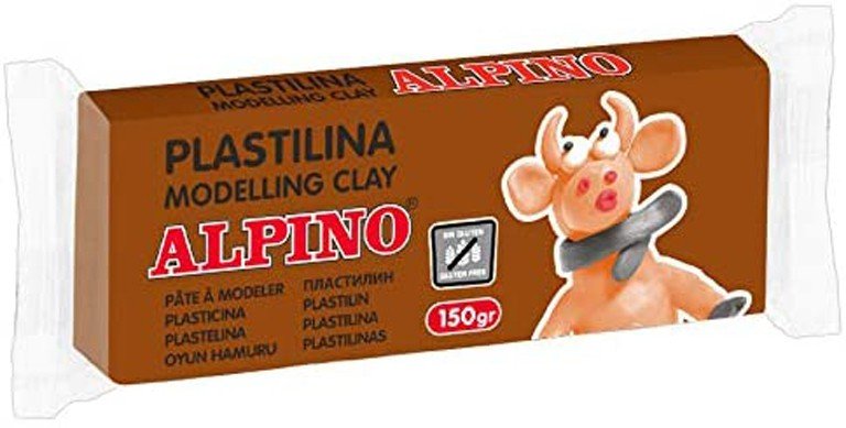 Plastilinas ALPINO, 150 g, rudas