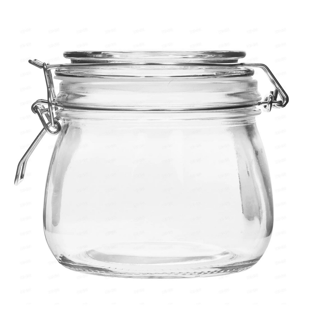 Stiklainis indas produktams laikyti su dangeliu 500 ml-0