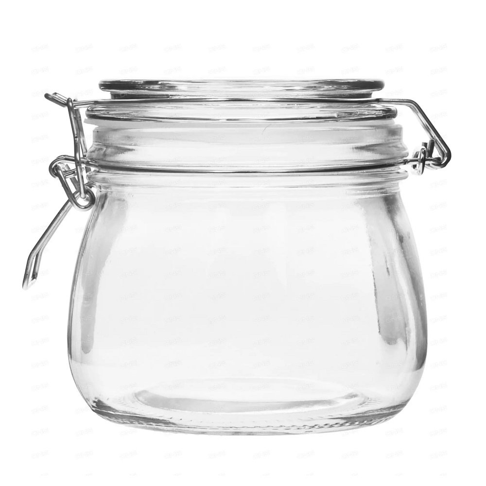 Stiklainis indas produktams laikyti su dangeliu 500 ml-0