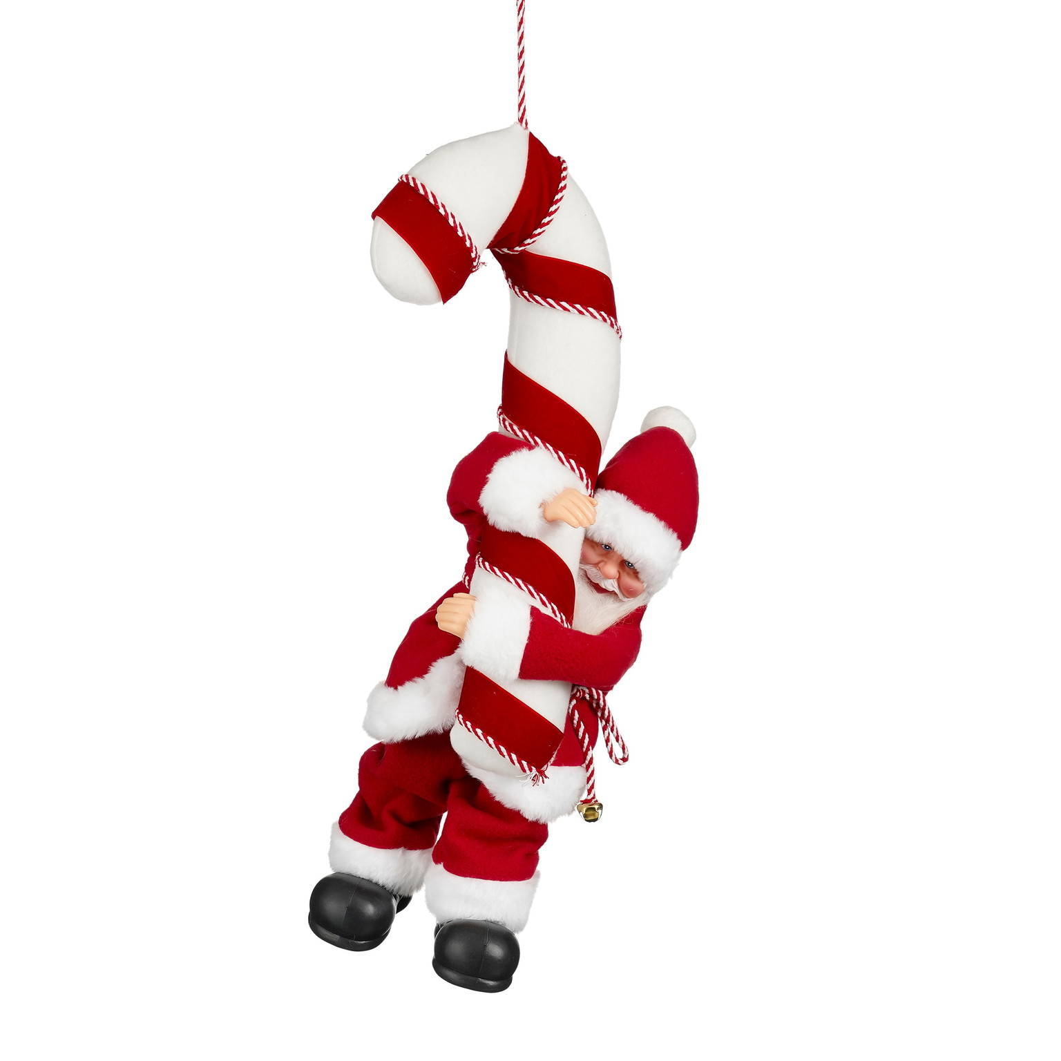 Kalėdinė dekoracija SANTA HANGING AND MUSIC, 3 x AA (neįeina), 30 x 21 x 58 cm-0