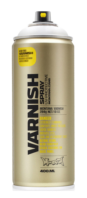Purškiamas akrilinis lakas MONTANA VARNISH, atsparus UV, be rūgščių, matinis, 400 ml-0
