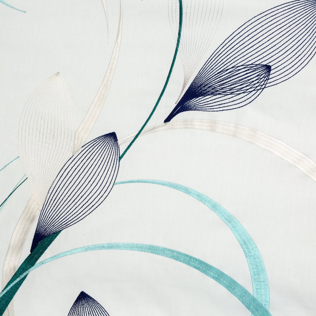 Satininės patalynės komplektas dekoruota siuvinėjimu  PTN-01, 200x220 cm, 2x70x80 cm, 100% medvilnė - 3
