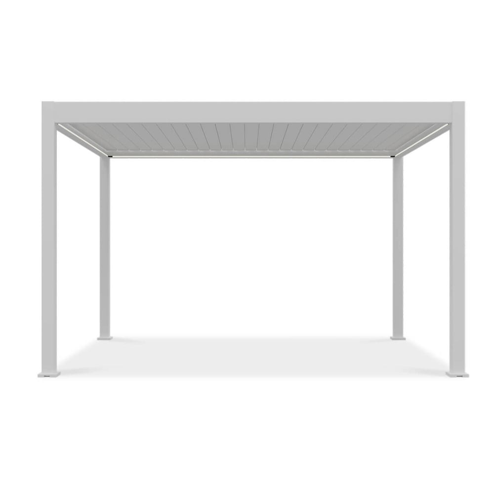 Pavėsinė Pergola ELEGANCE AUTOMATIC 300x400x256 cm su LED, White - 4