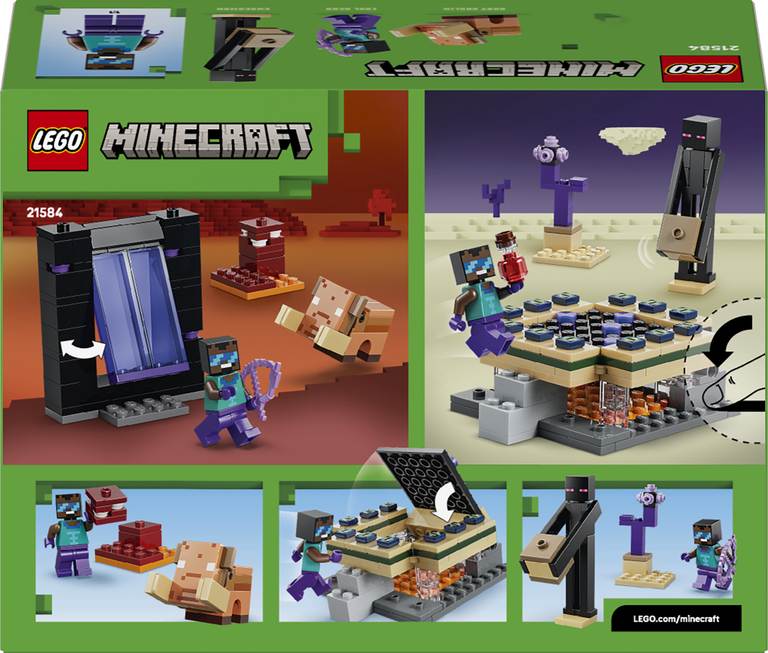 Konstruktorius LEGO Minecraft Nether & End Portal Journey - 2