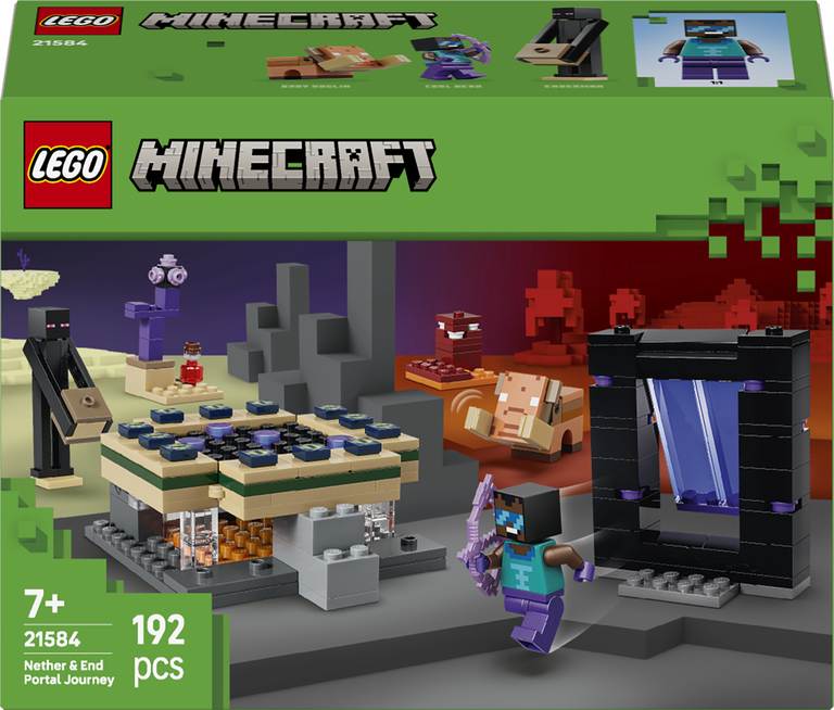 Konstruktorius LEGO Minecraft Nether & End Portal Journey - 1