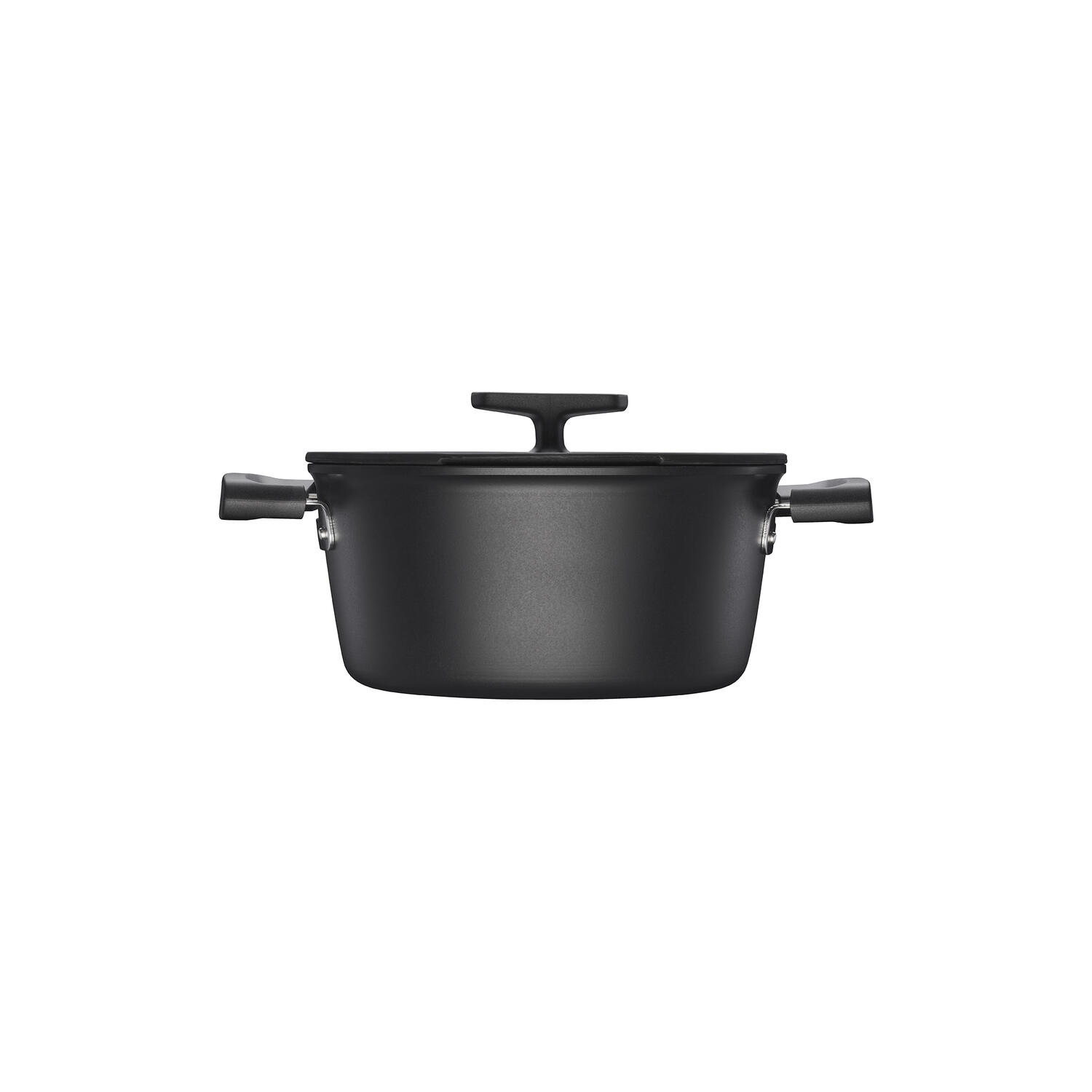 Keraminis puodas nepridegančia danga FISKARS HARD FACE, su dangčiu, 3,5 l - 3