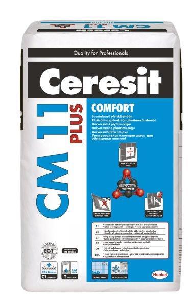Plytelių klijai CERESIT CM 11 COMFORT PLUS, 25 kg-0