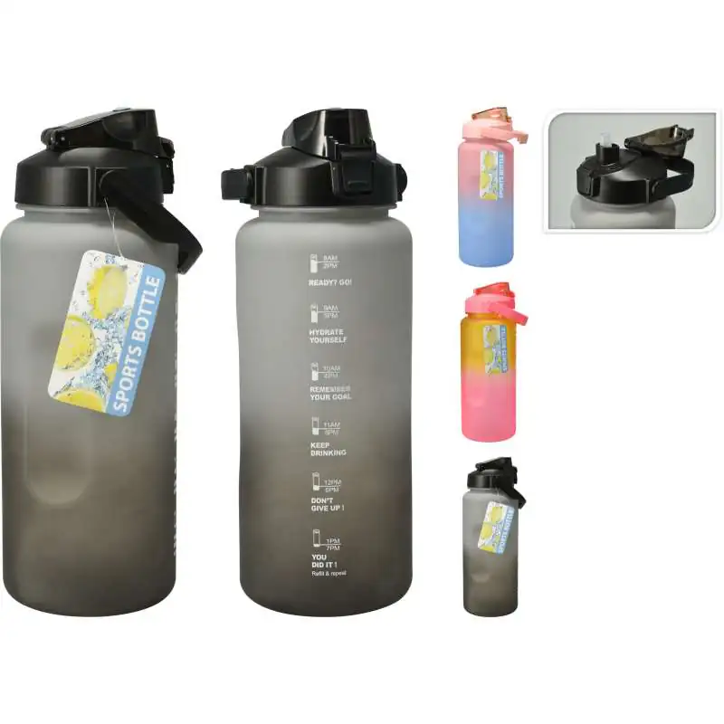 Plastikinė gertuvė SPORT XL, 3 rūšys, 2000 ml-0