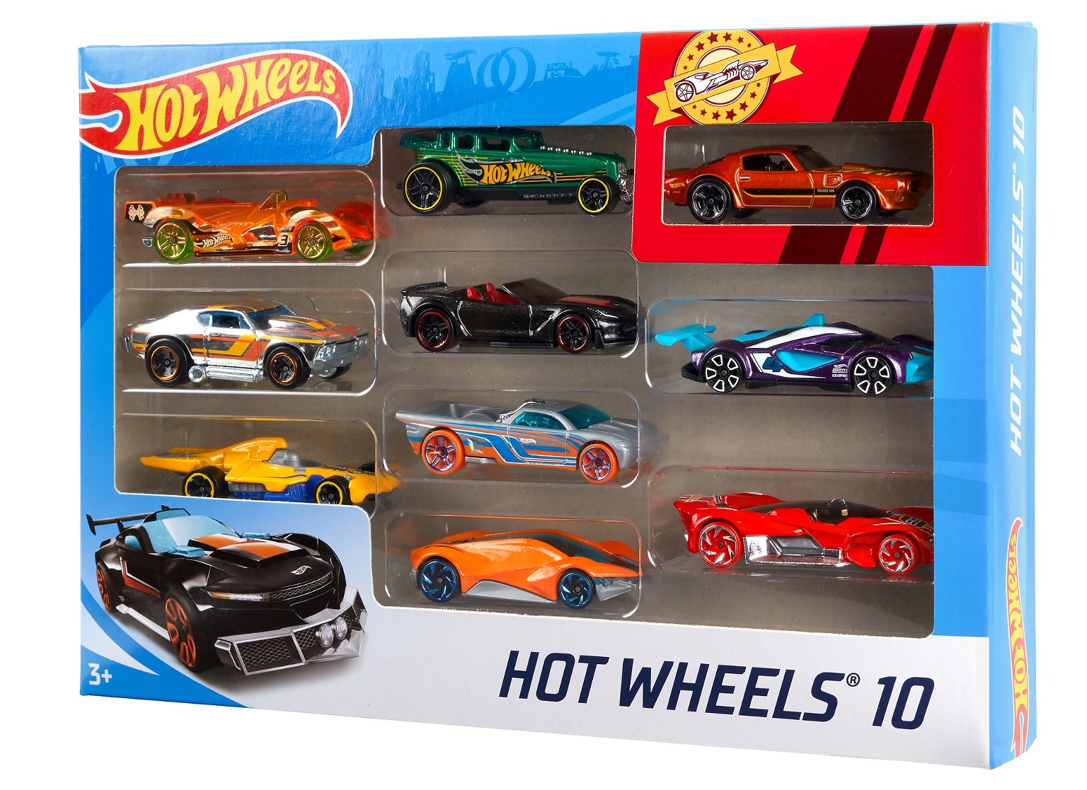 Hot Wheels 10 automodelių rinkinys - 1