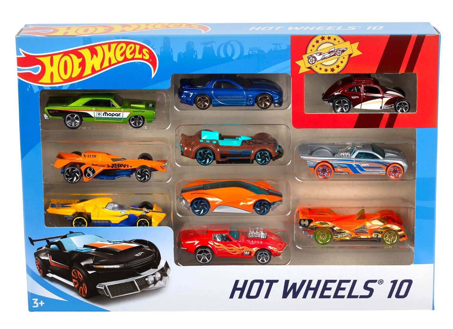 Hot Wheels 10 automodelių rinkinys - 3