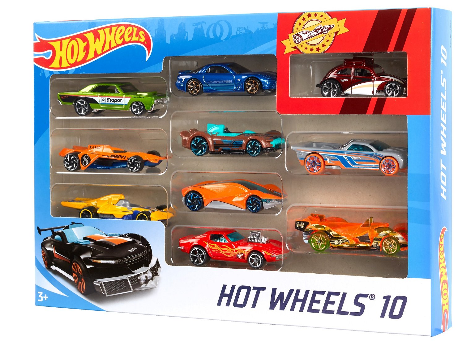 Hot Wheels 10 automodelių rinkinys - 4