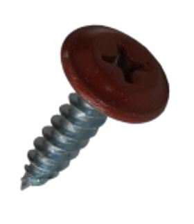 Savisriegiai į metalą RAL 3009, cinkuoti, 4,2 x 19 mm, 250 vnt.-0
