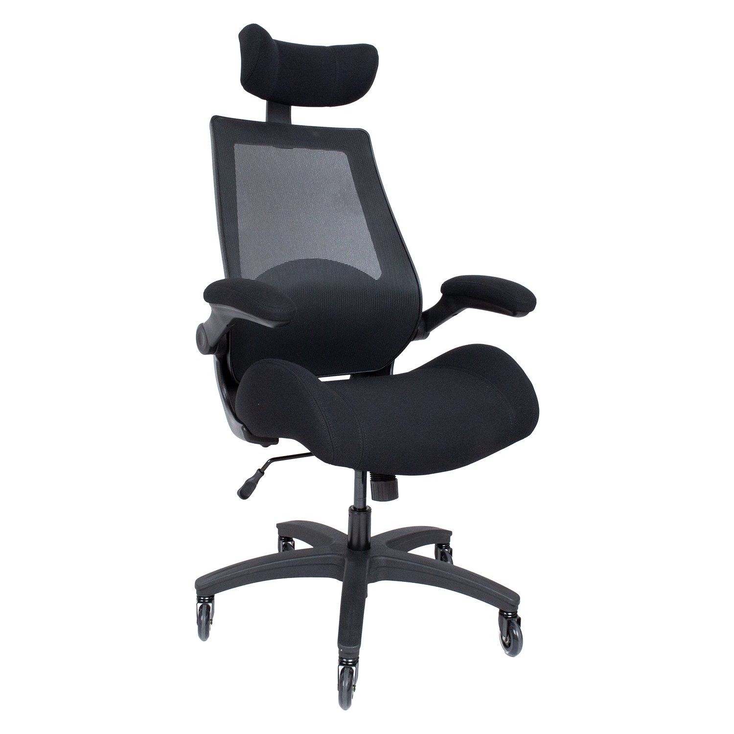 Biuro kėdė MILLER, 70x71x121-131 cm, juoda - 1