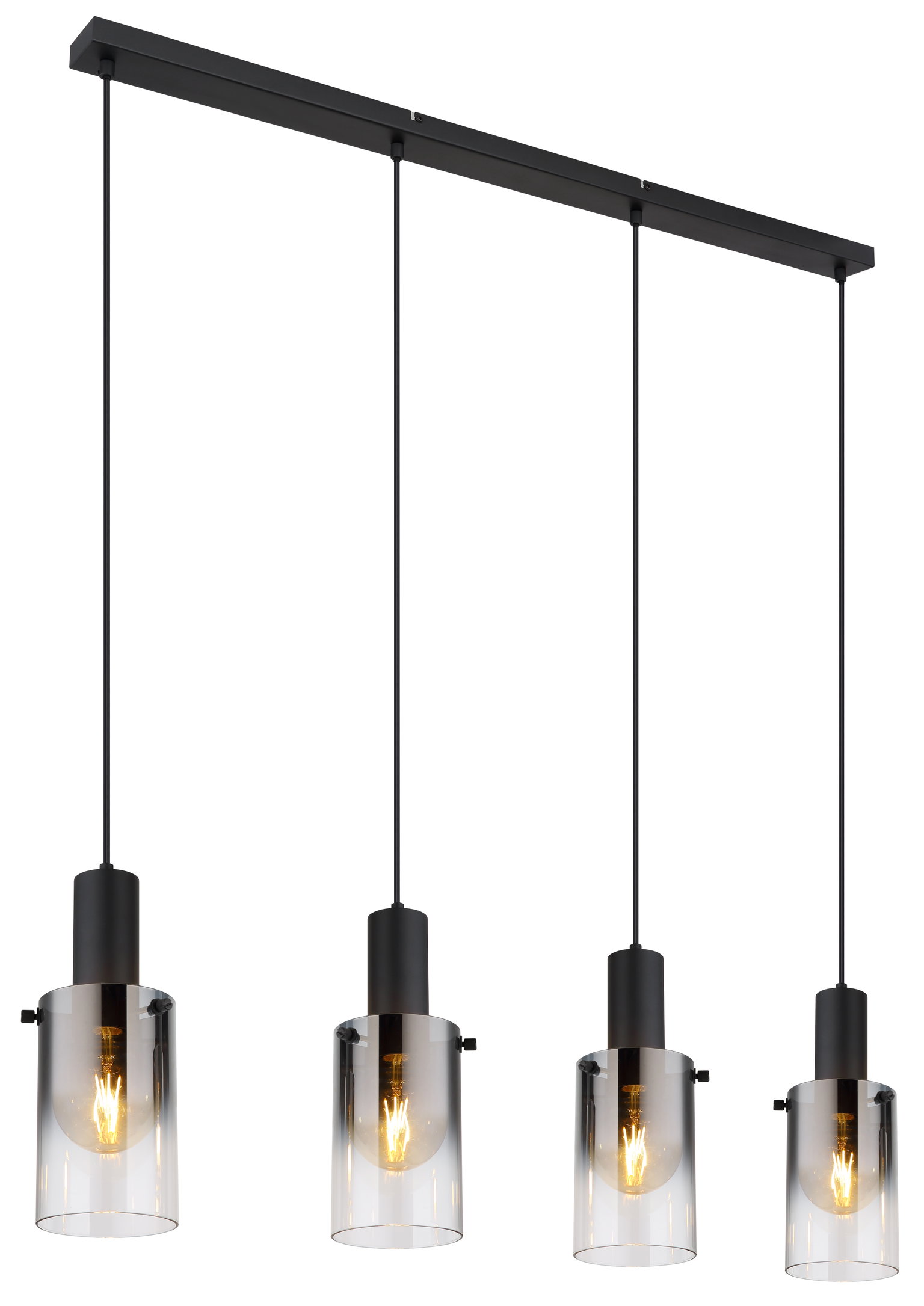 Pakabinamas šviestuvas GLOBO FLORENTINA,4xE27,40W,230V,metalinis,juodos sp,12,5x102x150cm-0