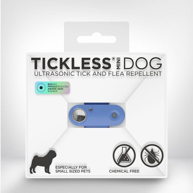 Ultragarsinis pakabukas TICKLESS  MINI Dog nuo erkių ir blusų šunims, mėlynas