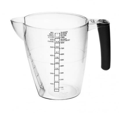 Matavimo indas su matavimo skale ir rankena, PLAST TEAM, 1 L-0
